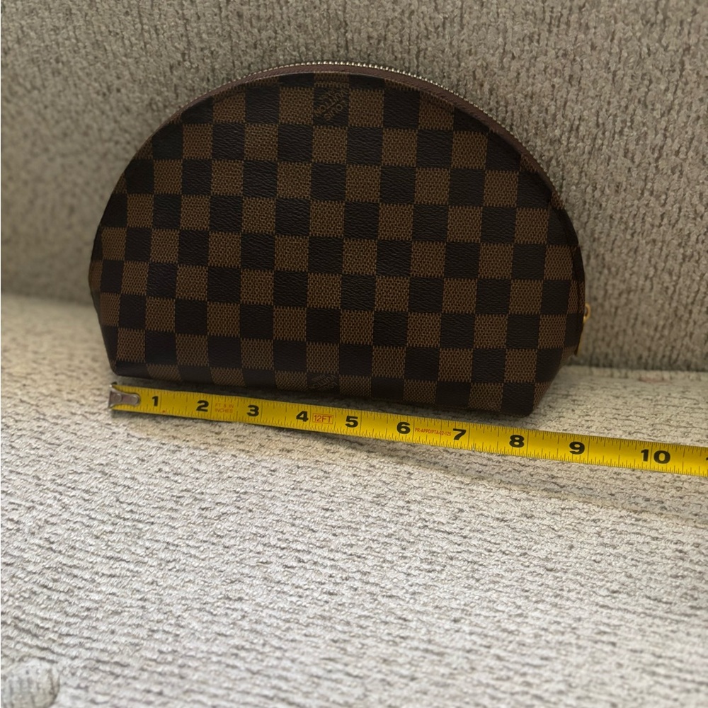 Checkered Brown Cosmetic *Fashion Pouches - Picture 6 of 17